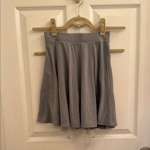 SO Gray Mini Skater Skirt with Pleats